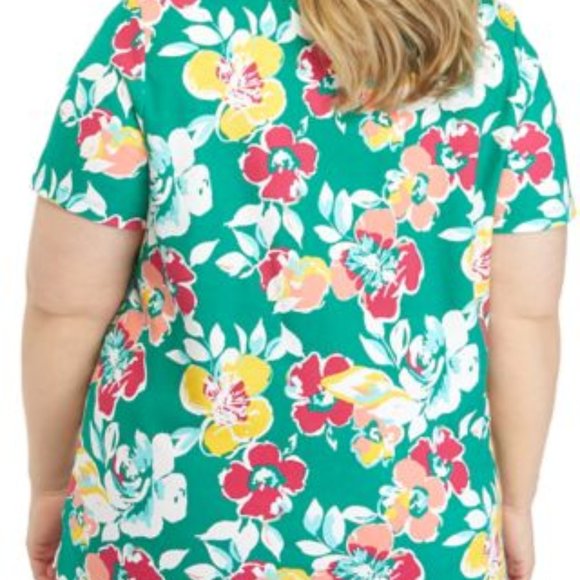 Kim Rogers-Green Explosion Round Neck Top 3X - Picture 4 of 5